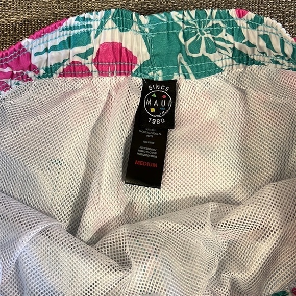 Maui and Sons Surfside Floral Swim Trunks - Picture 3 of 3